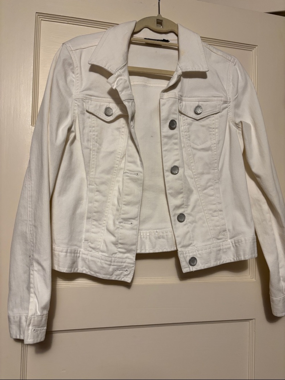 a.n.a White Denim Jacket - Button-Front Jean Jacket